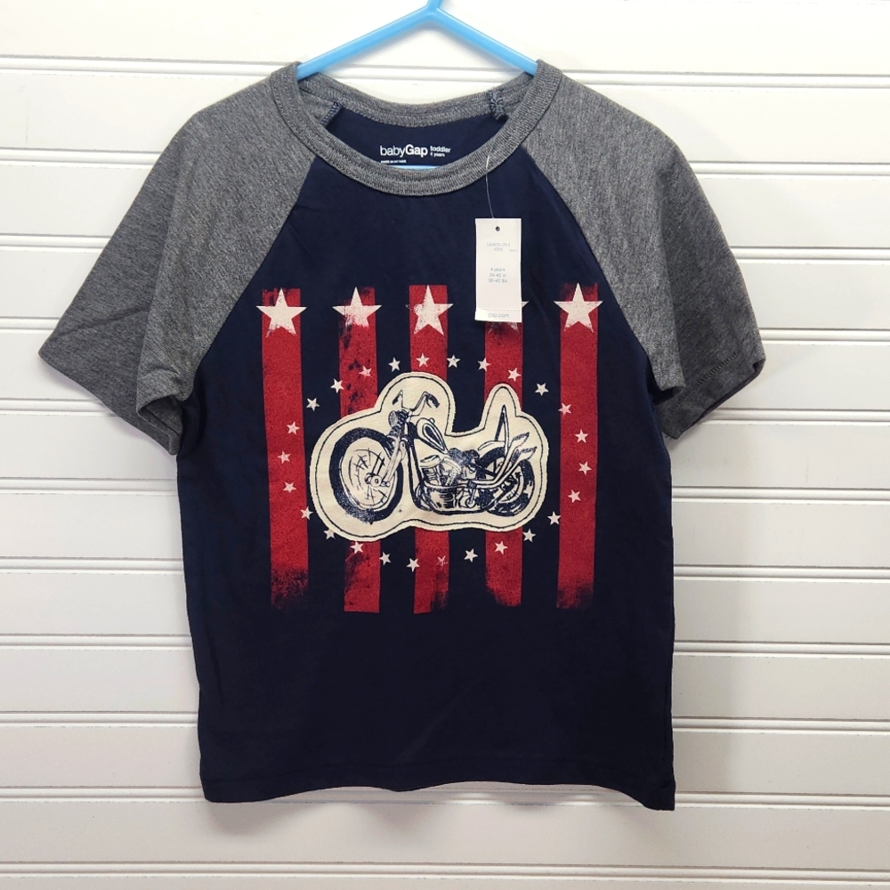 Baby Gap Motorcycle Tshirt NWT  Size 4